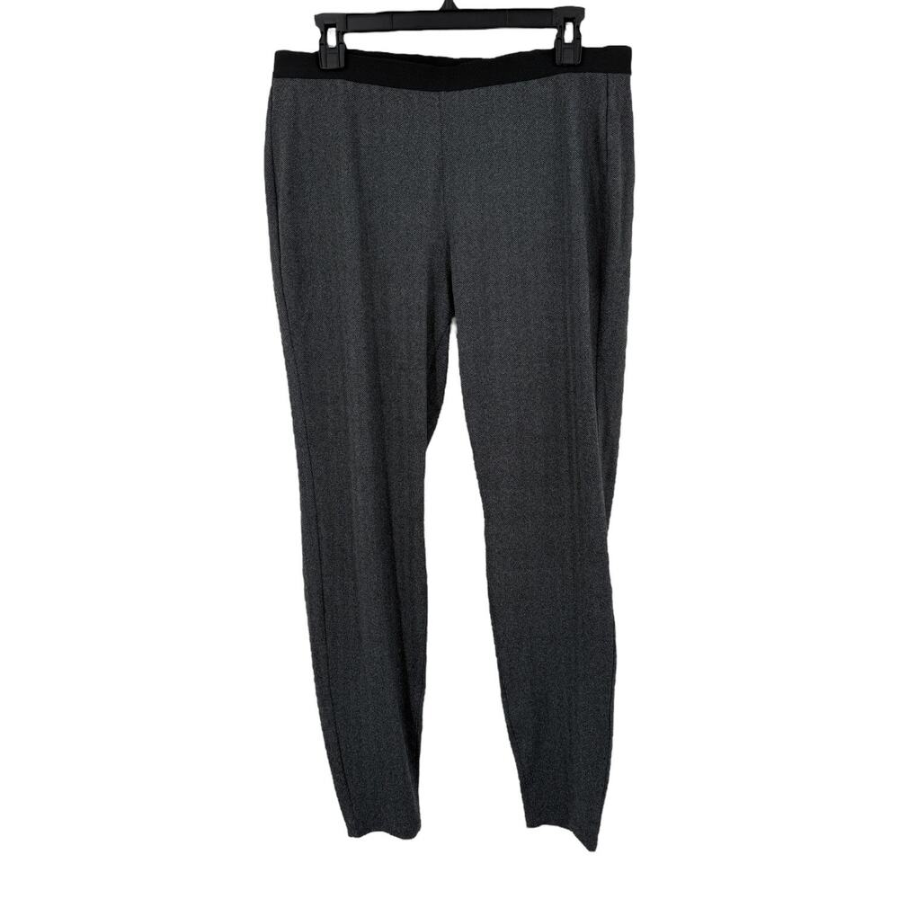 Eileen Fisher herringbone jersey ankle pull on legging Pants gray size Medium M